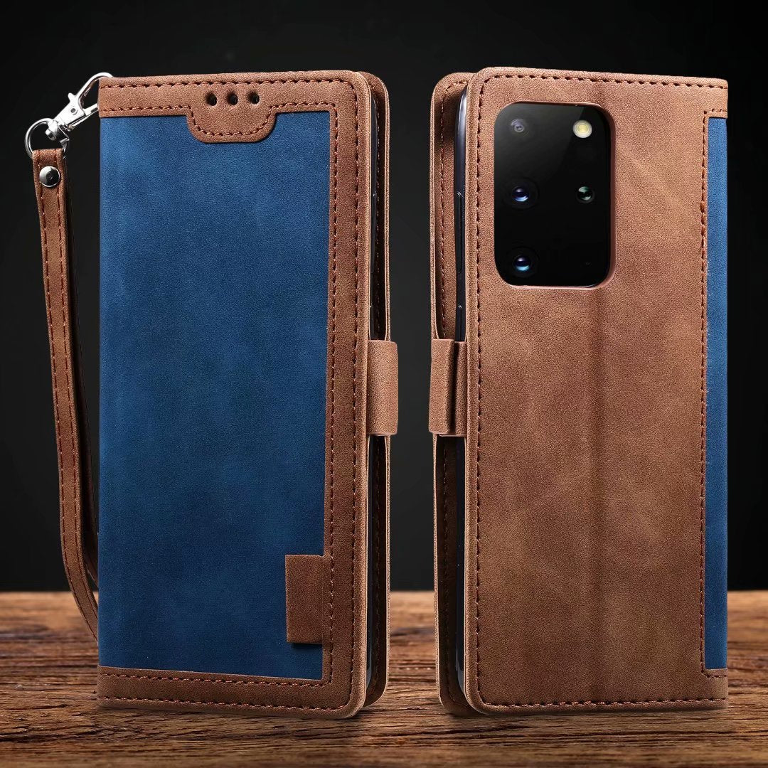 Retro splicing mobile phone cover for mobile phones, colorful patchwork design and protective case exterior