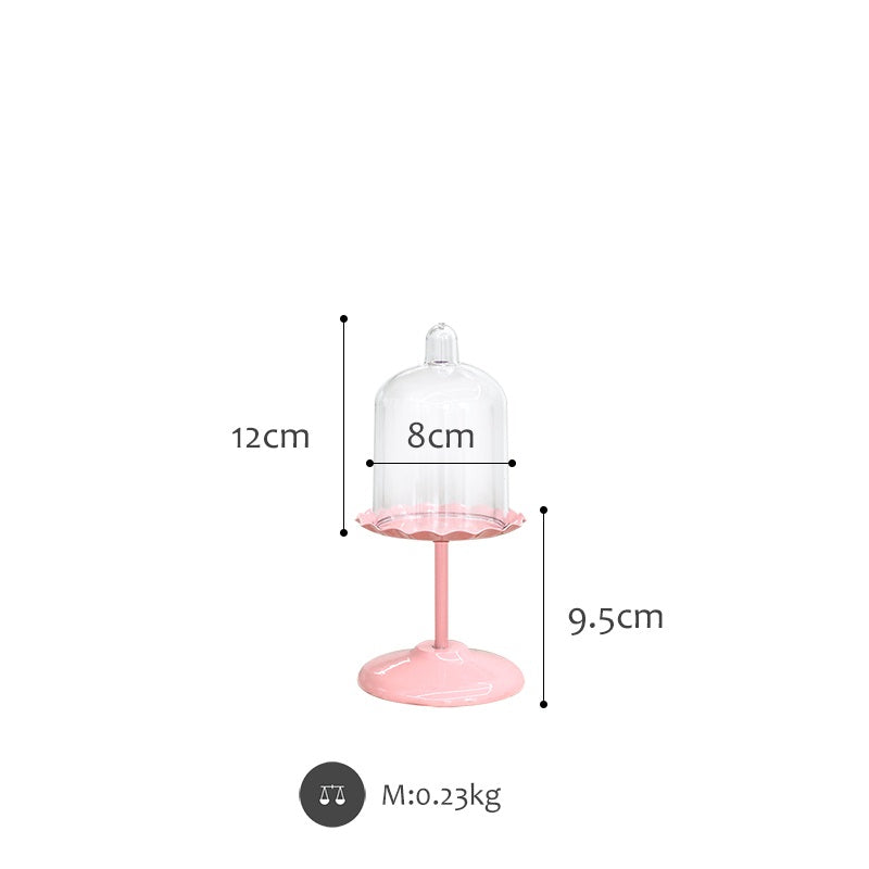 Pink wedding dessert table cake stand displayed for elegant cake presentation