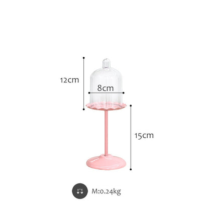 Pink wedding dessert table cake stand displayed for event dessert presentation