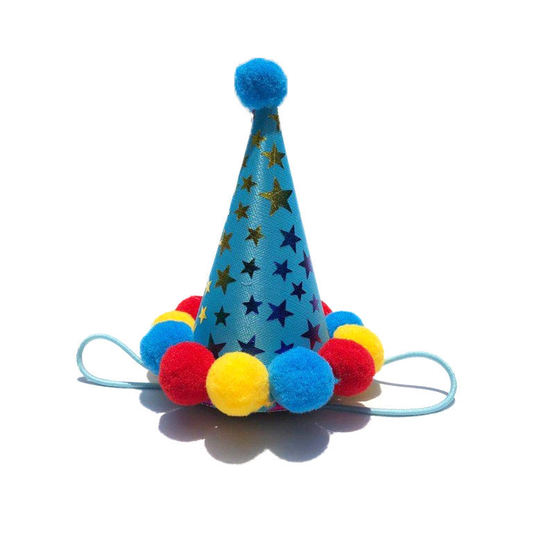 Pet birthday triangle towel dog birthday bandana in a colorful design for dogs