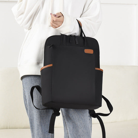 Korean fashion 15.6-inch waterproof computer backpack for business commuting, school, men and women