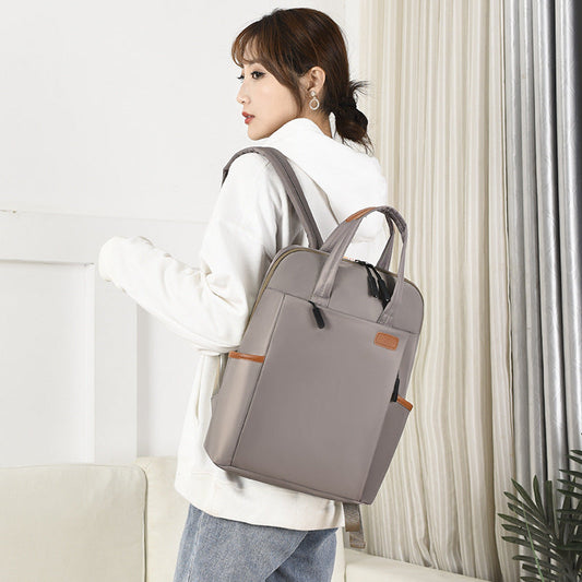 Korean fashion 15.6-inch waterproof computer backpack for business commuting and school use