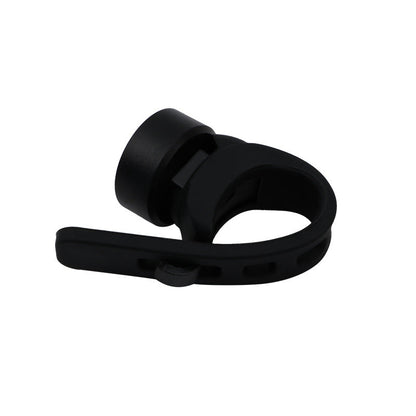Bicycle smart brake sensor taillight, rear view with integrated LED brake light and bicycle mounting design