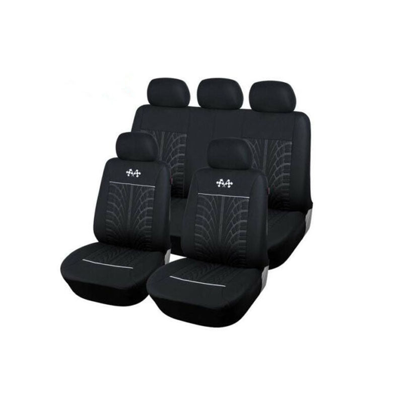 5-seater car seat cover by My Store, shown fitted across front and rear vehicle seats