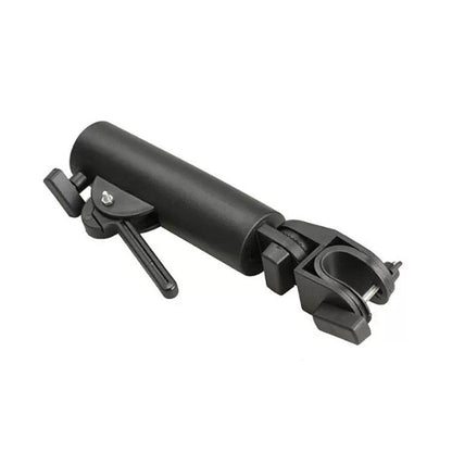 Outdoor umbrella stand with sturdy base for patio and garden use