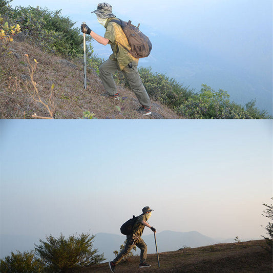 Outdoor Defense tactical alpenstock walking stick for hiking, camping, and multifunctional use
