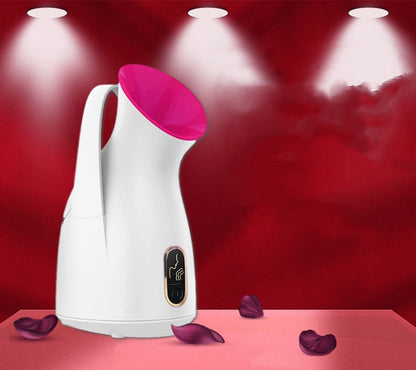 Household nano spray face steamer with compact handheld design and fine mist nozzle