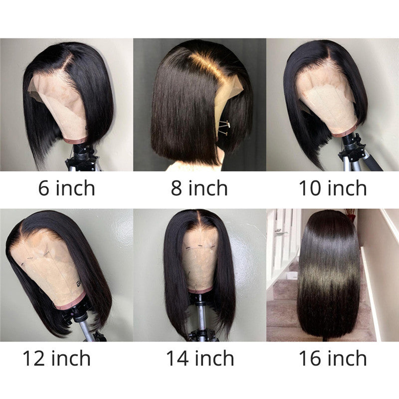 Women's real wig headgear by My Store, black wig displayed on a mannequin head