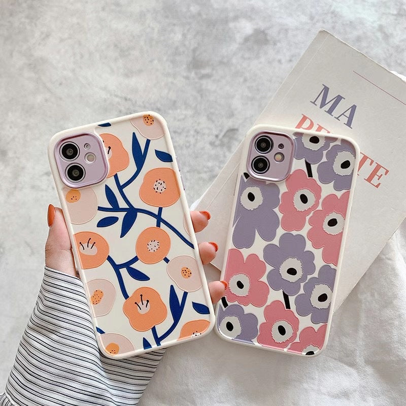 Yellow flower all-inclusive anti-drop phone case, compatible phone protective cover