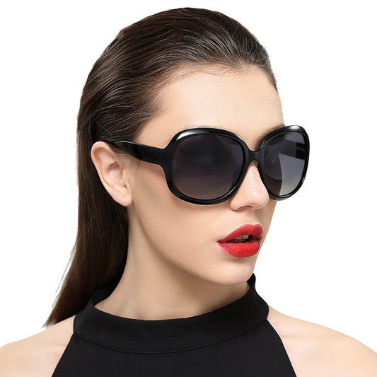 Fashion big frame frog sunglasses for women in a unique personality style