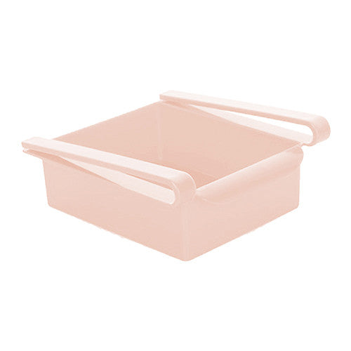 Hanging plastic refrigerator clapboard storage rack for kitchen supplies