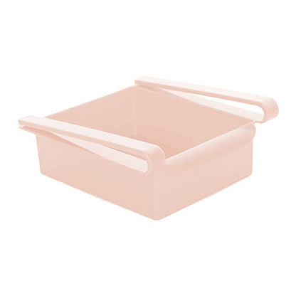 Hanging plastic refrigerator clapboard storage rack for kitchen supplies