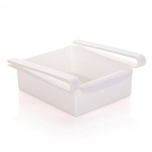Hanging plastic refrigerator clapboard storage rack for kitchen supplies