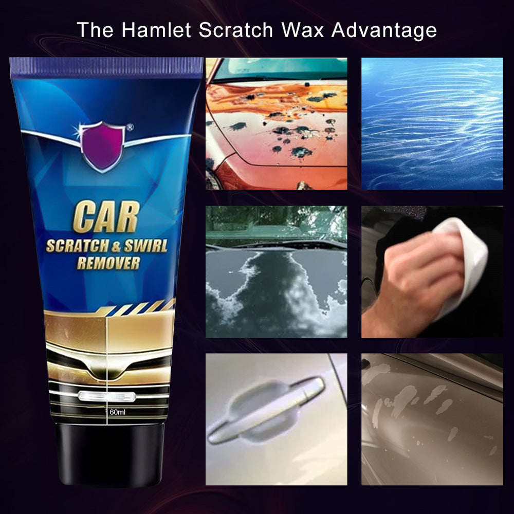Car scratch repair artifact for vehicle scratch maintenance, compact automotive touch-up tool draped in packaging