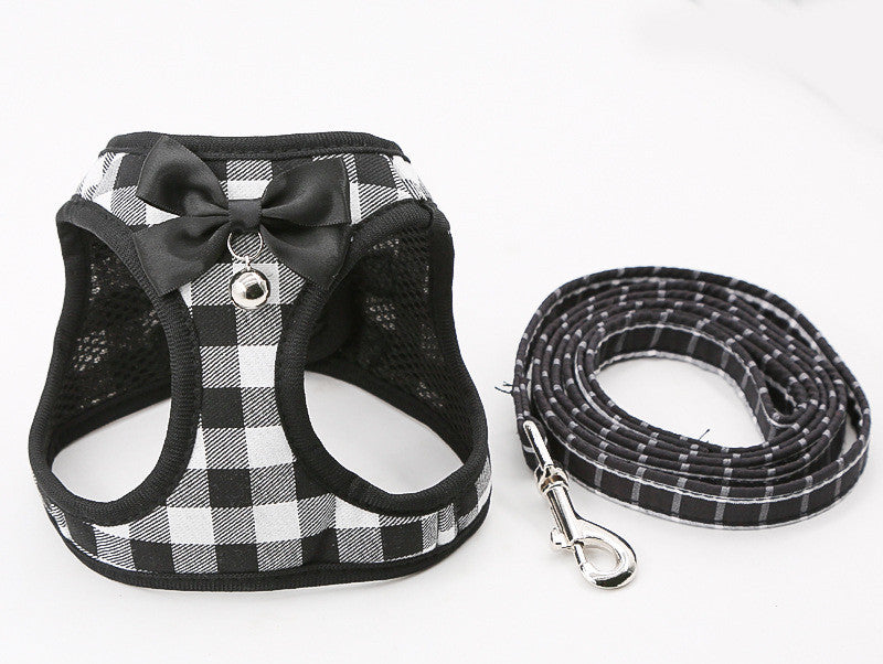 Cat chain traction rope set with chest harness, cat harness, cat collar, and dog leash
