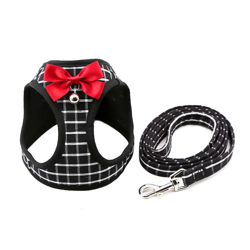 Cat chain traction rope set with chest harness, cat collar, and dog leashnti