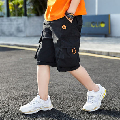 Children's clothing boy shorts for summer, shown in a casual style by My Store