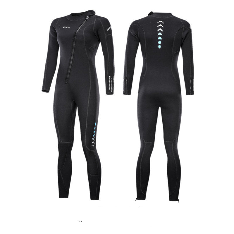 Men's one-piece warm surfing wetsuit by My Store in a full-body design