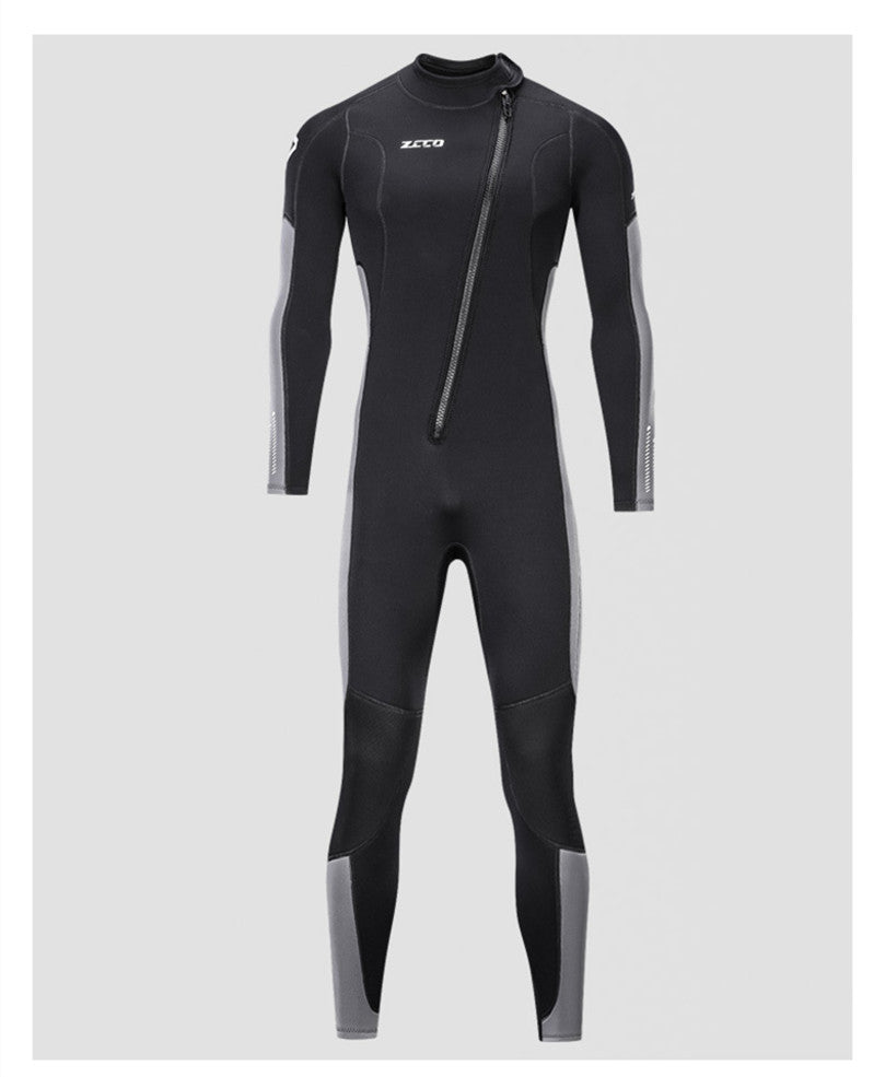 Men's one-piece warm surfing wetsuit in black neoprene by My Store