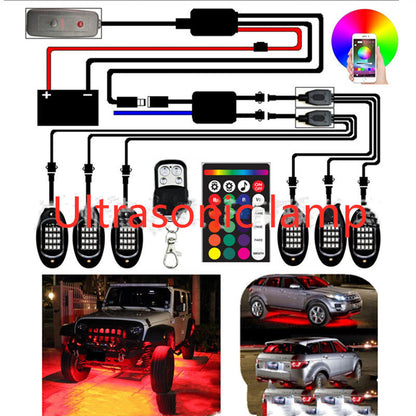 APP control decorative lights for automobiles and motorcycles, color-changing LED light strip setup