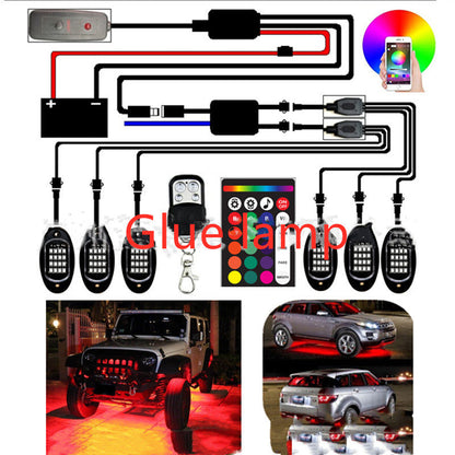 Automobile and motorcycle APP control decorative lights with compact LED design