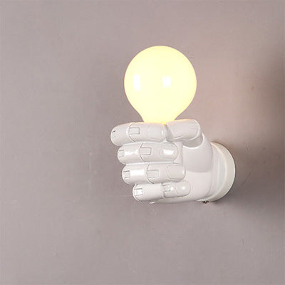 Creative fist wall lamp for bar, restaurant, corridor, aisle, or background decoration