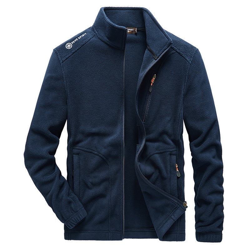 Men’s autumn and winter thick warm fleece jacket in a cozy design my store