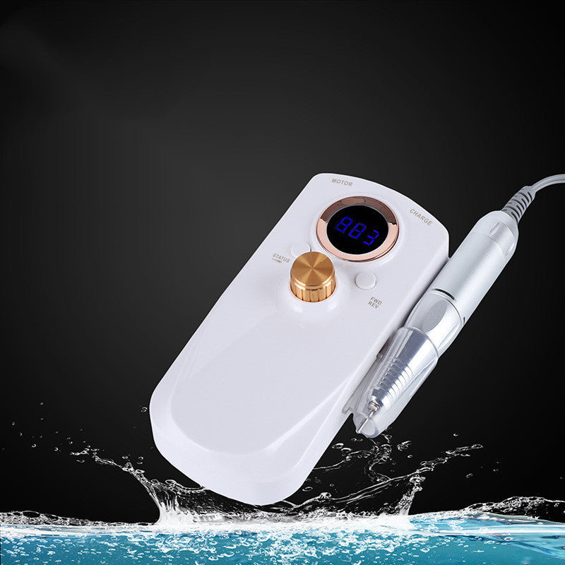 Rechargeable nail polisher by My Store, compact handheld electric manicure tool with smooth ergonomic design