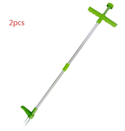 Road gap weeding hook, simple artifact for removing weeds from pavement cracks
