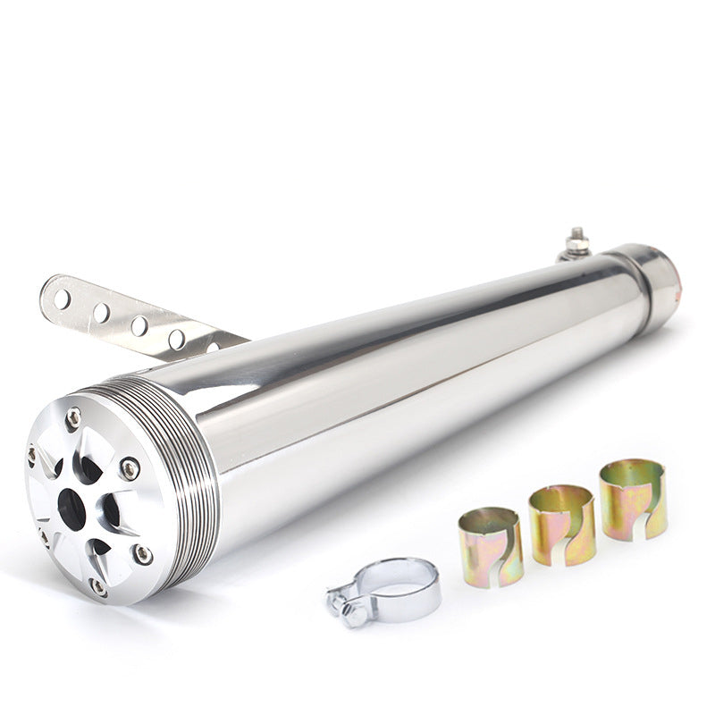Retro motorcycle exhaust modification for Cruise Prince large displacement bike