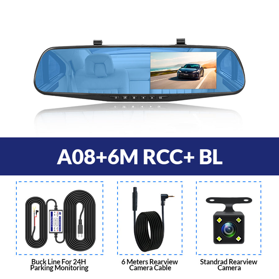 Driving recorder dashboard camera mounted inside a vehicle windshield