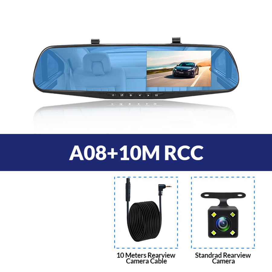 My Store driving recorder dashboard camera visible in a compact black housing