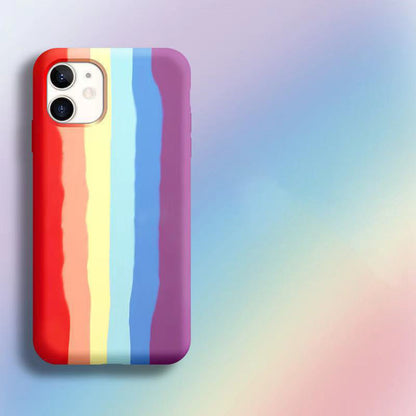 Compatible with Apple , Phone Case 11 Rainbow Liquid Shell Apple
