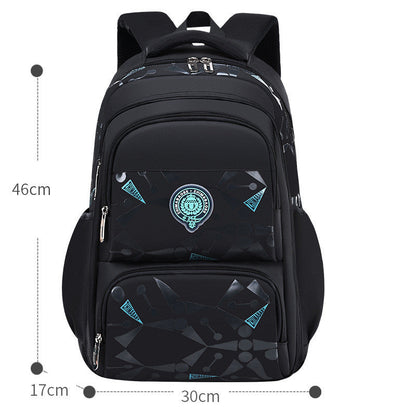Korean leisure side backpack in refrigerator-style design for students, with spacious compartments and adjustable straps