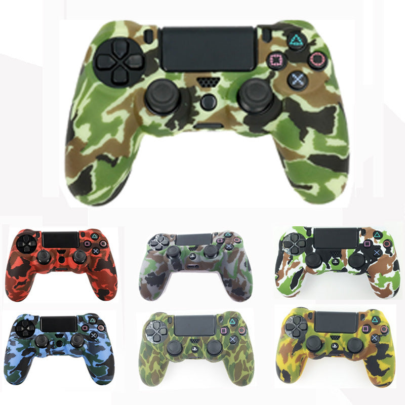 PS4 Slim camouflage handle protection cover in patterned protective case design