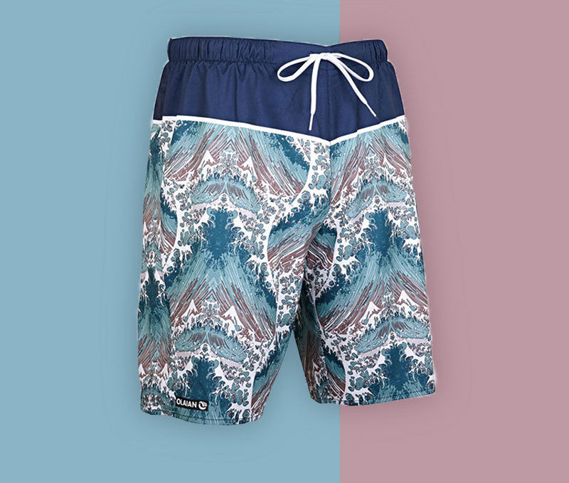Men's quick-drying surfing beach shorts for hot springs, featuring a comfortable casual design