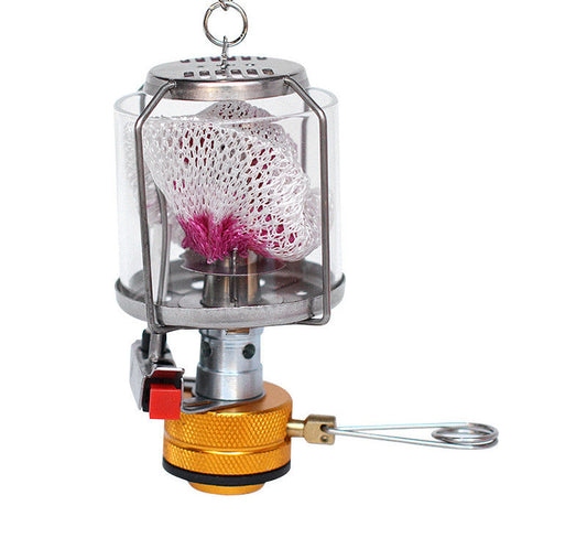 Portable self-driving gas light for camping tents, outdoor lighting, heating, and fishing illumination