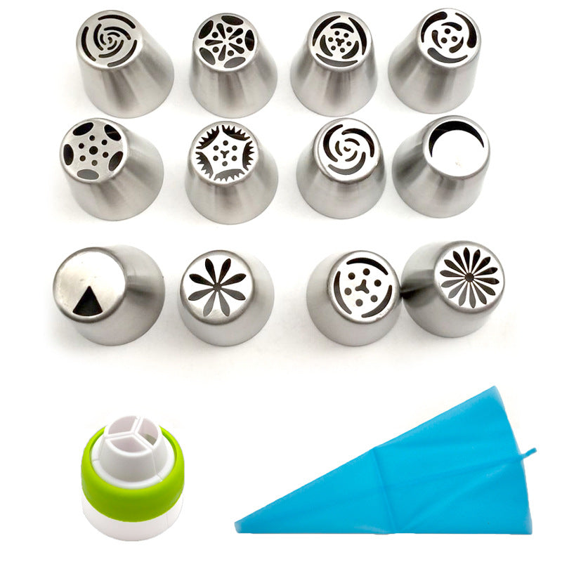 Fondant, cream and chocolate cake decorating tool for applying decorative details