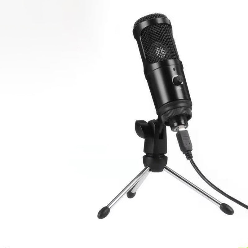 Wired Computer K Song live microphone with handheld design for singing and voice recording