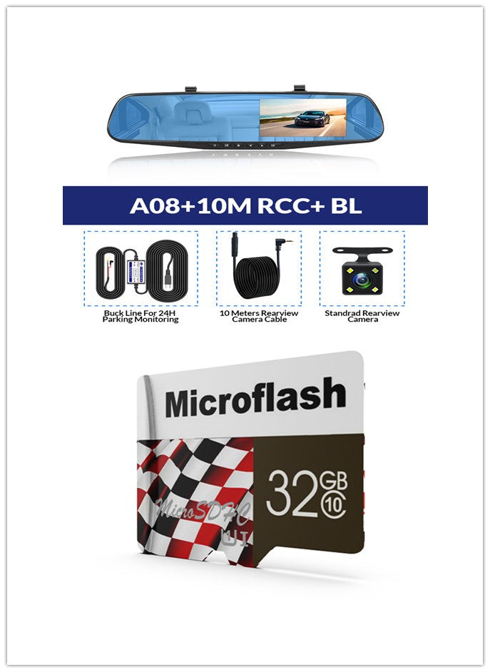 My Store driving recorder dash camera mounted inside a car windshield