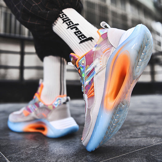 Men's low-top basketball sneakers, Korean-style youth running shoes in a versatile sports and leisure design
