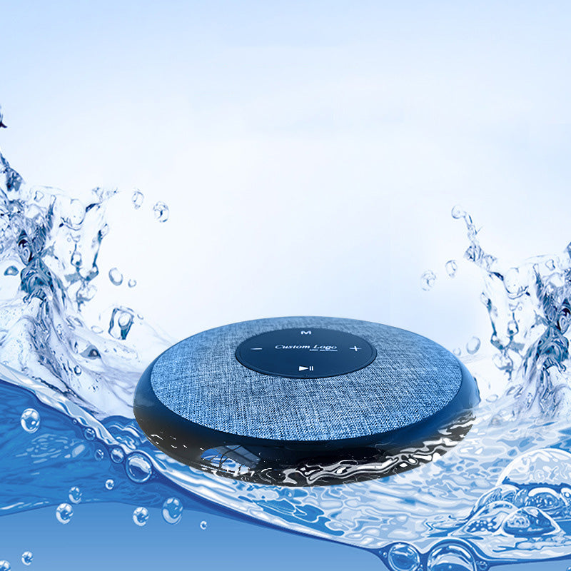 Wireless waterproof floating Bluetooth speaker by My Store, compact black design with visible controls