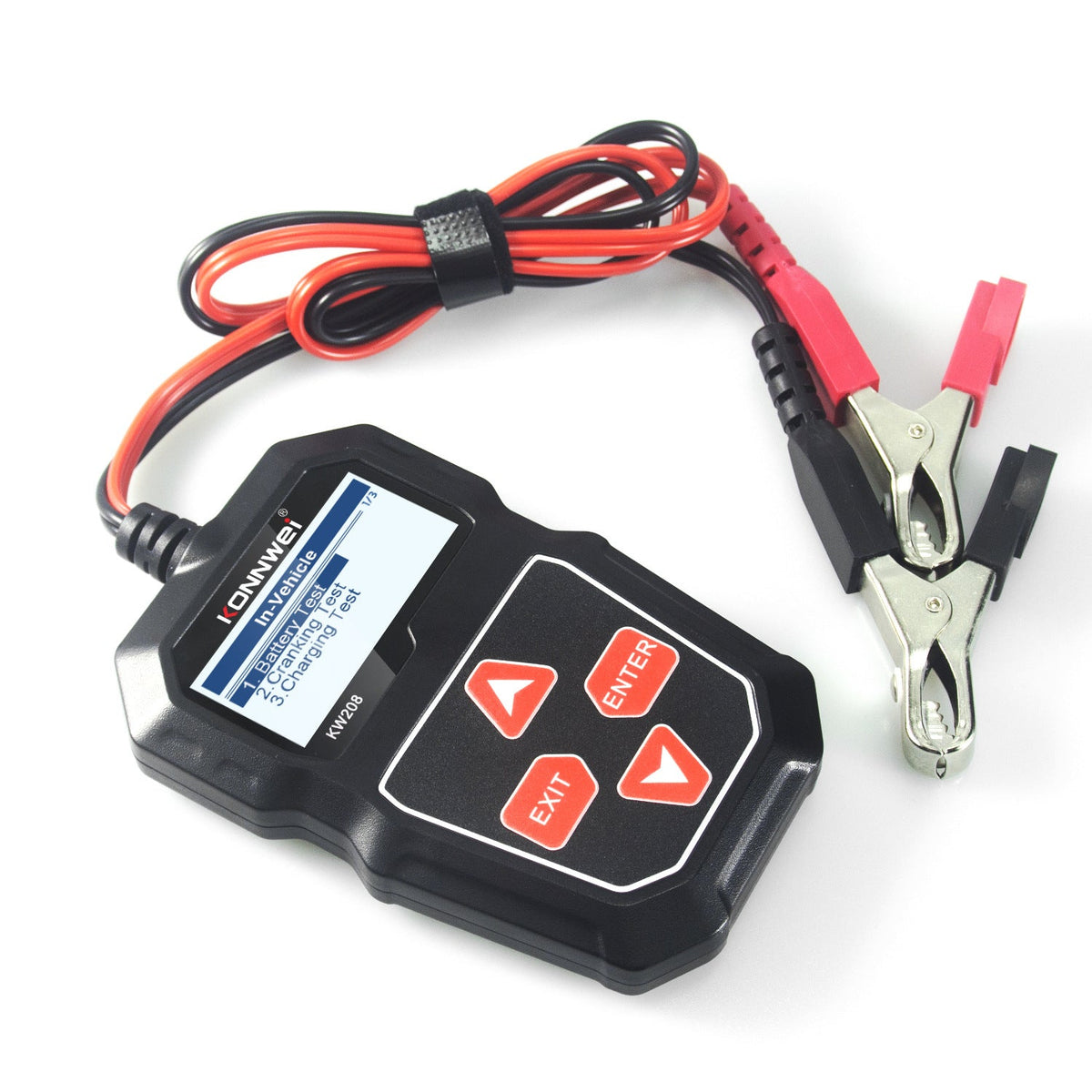 Konnwei KW208 car battery resistance tester with digital display and handheld diagnostic design