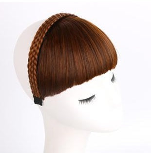 Secret Bang & Braid headband with braided detail and faux bangs for a natural hairstyle look