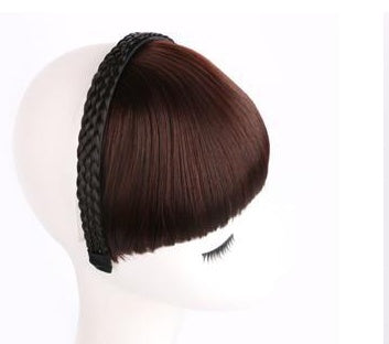 Secret bang and braid headband by My Store, featuring a hidden fringe and braided hair detail