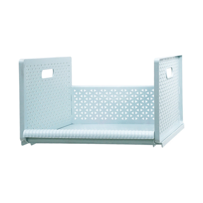 Drawer-type space-saving wardrobe dormitory rack with multiple storage drawers and hanging area