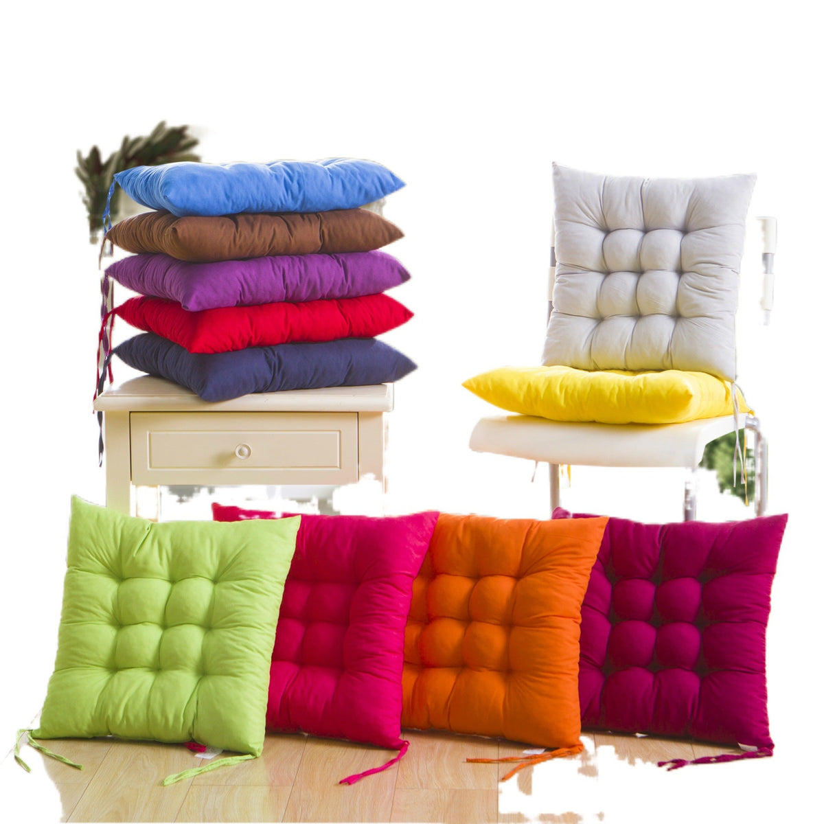 Dining chair cushion seat cushion in a simple, comfortable design for added seating support
