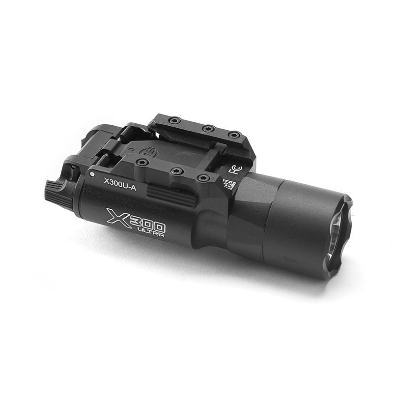 Sotac-Gear X300U tactical headlamp outdoor flashlight, compact black design with adjustable light head