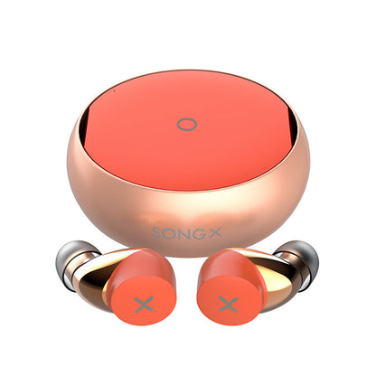 True wireless noise-cancelling Bluetooth earbuds with waterproof design and star loop detail