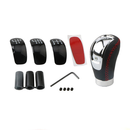 Modified PU rod wave club head handball leather gear head in black, My Store brand